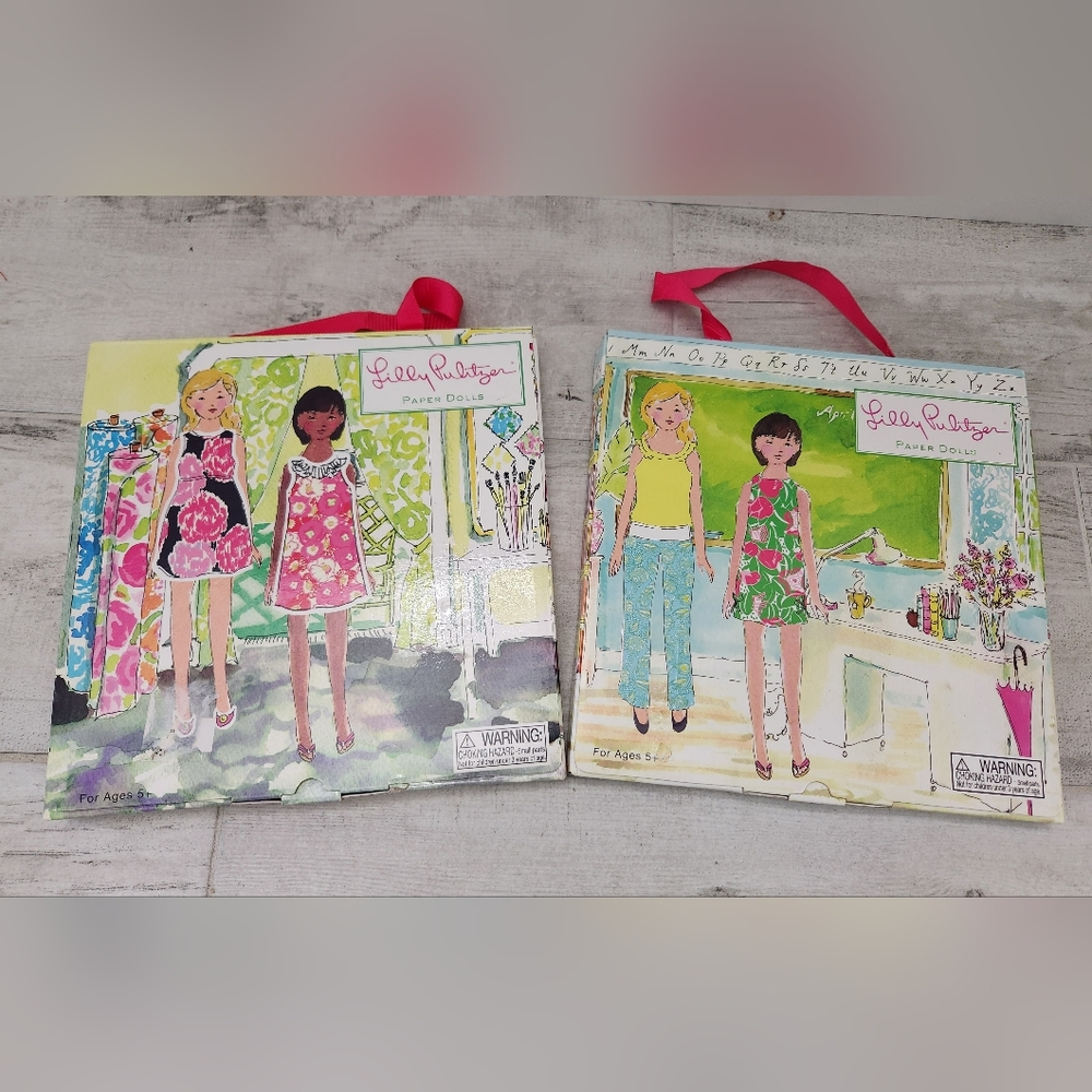Lilly Pulitzer RARE Paper Dolls, set of 2